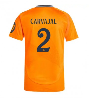 Real Madrid Daniel Carvajal #2 Segunda Equipación 2024-25 Manga Corta